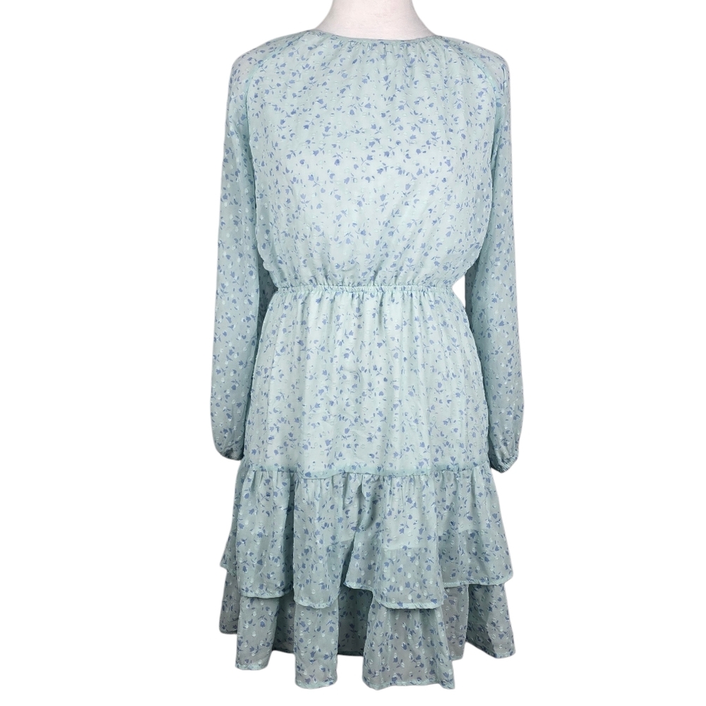AQUA Tiered Ruffle Mini Dress Size XS